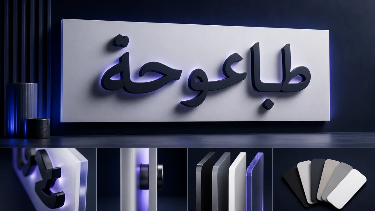 تصور مبدئي لمشروع طباعة لوحة حروف بارزة